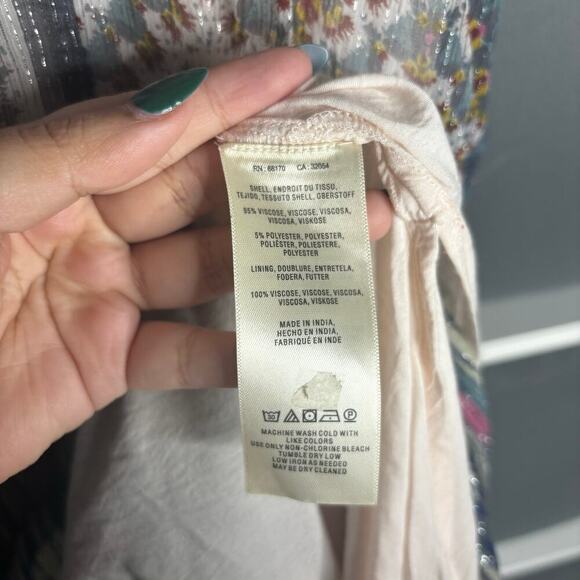 Anthropologie Meadow Rue Josie Tiered Maxi Dress Size 0 - Picture 8 of 8